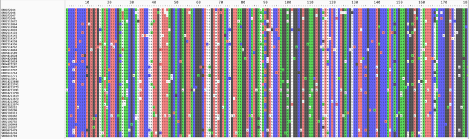 alignment obtained with &ndash;no-gap-only-sites